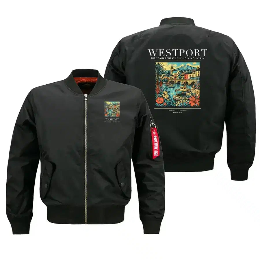 WESTPORT - Poster - Bomber Jacket - Black