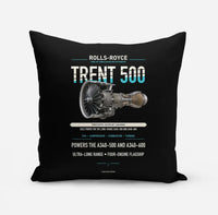 Thumbnail for TRENT 500 design on black pillow