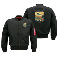 Thumbnail for VINTAGE G4391 - The Sunflower Sea - Bomber Jacket design on black