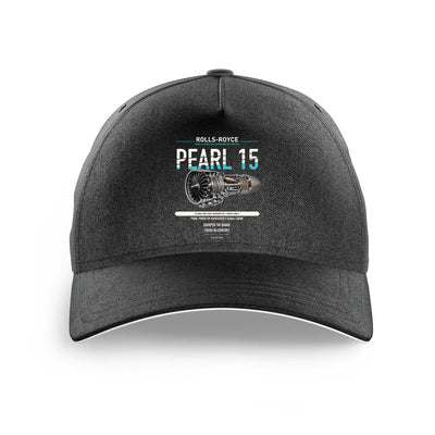 PEARL 15 design on black printed hat