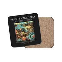 Thumbnail for PLETTENBERG BAY - Poster - Coaster - Black