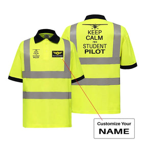 Student Pilot Reflective Polo T-Shirts