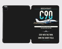 Thumbnail for Beechcraft King Air C90 design on black ipad tablet case