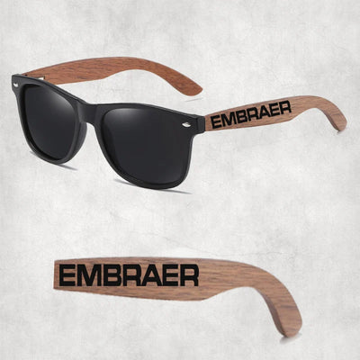 Embraer & Text aviation sunglasses in premium polarised lenses with metal frame.