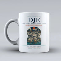 Thumbnail for International Airport DJE Mug design on white djerba zarzis