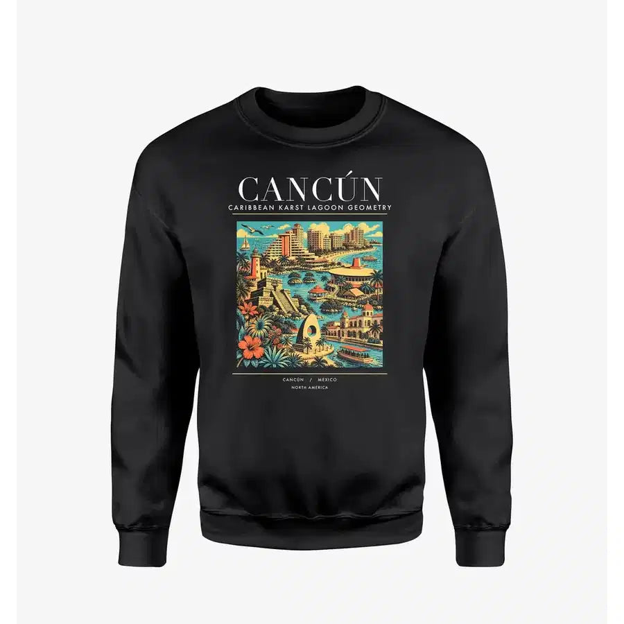 CANCÚN - Poster - Sweatshirt - Black