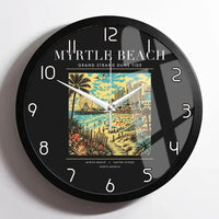 Thumbnail for MYRTLE BEACH - Poster - Wall Clock Framed - Black
