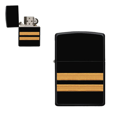 Pilot Epaulette 2 Lines aviation metal lighter in premium metal alloy.