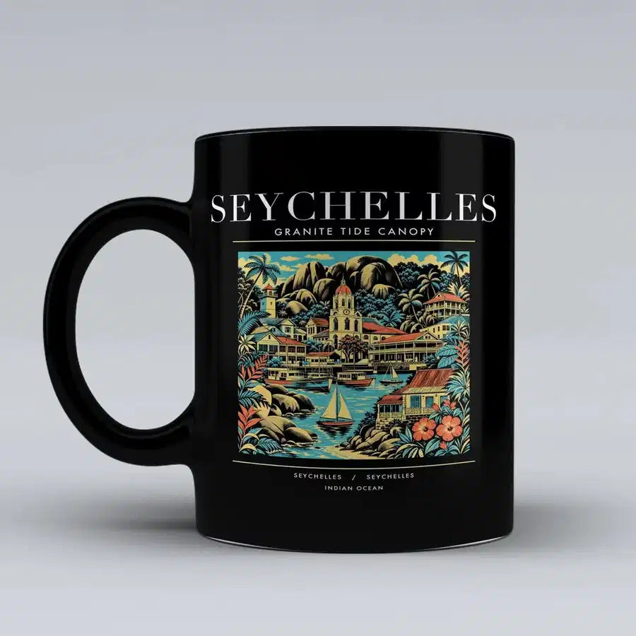 SEYCHELLES - Poster - Mug - Black