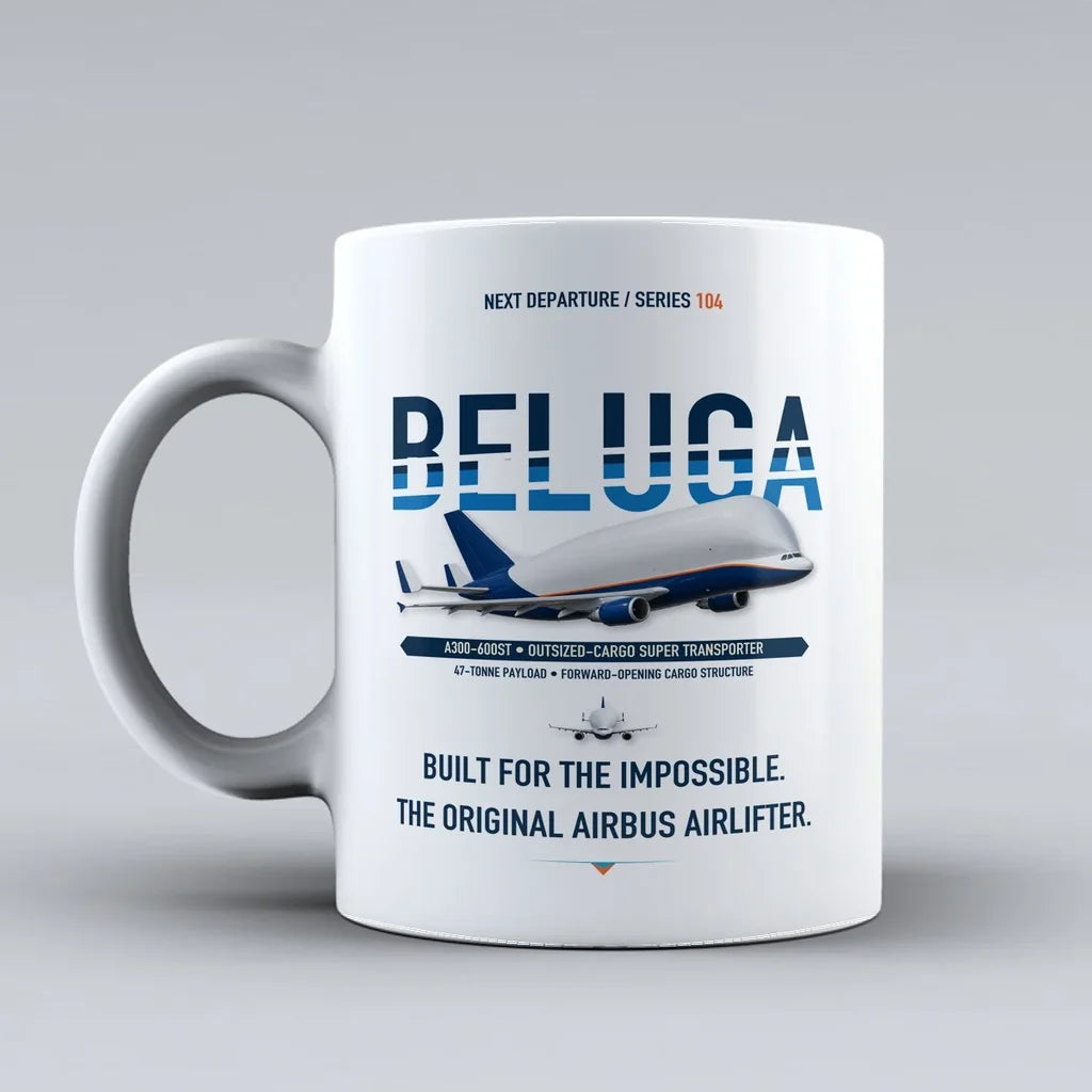 A300-600ST BelugaST Mug design on white airbus