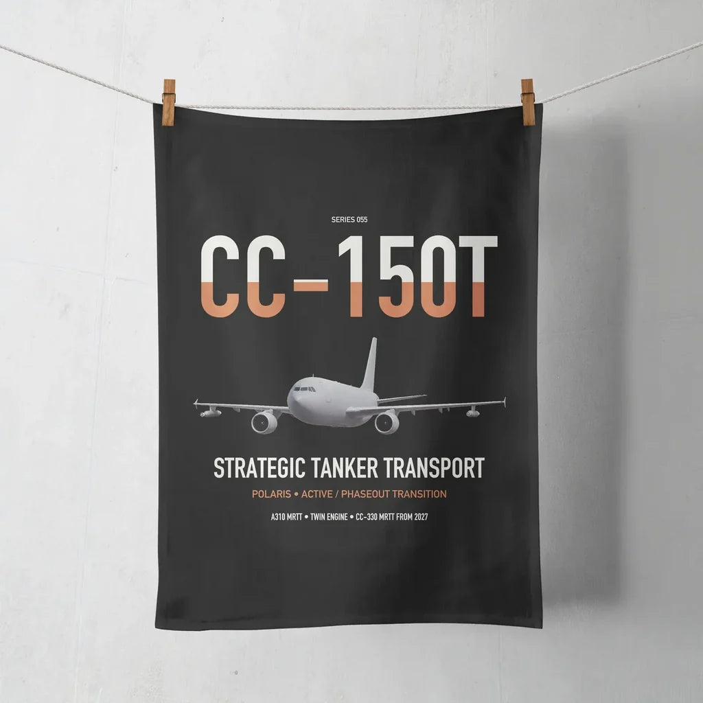 Airbus CC-150T Polaris design on black towel