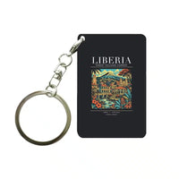 Thumbnail for LIBERIA - Poster - Key Chain - Black