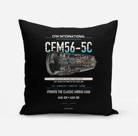 Thumbnail for CFM56-5C design on black pillow