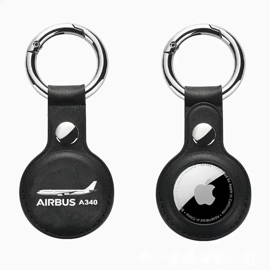 The Airbus A340 aviation themed AirTag case for AirTag.
