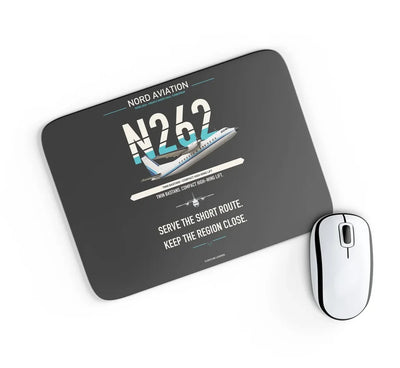 Nord 262A design on black rectangle mouse pad