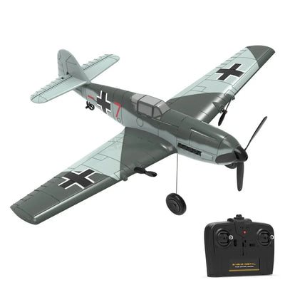 Side view of BF109 Arrival 3CH 400mm RC Plane RTF aviation RC model in durable ABS plastic with electronics.