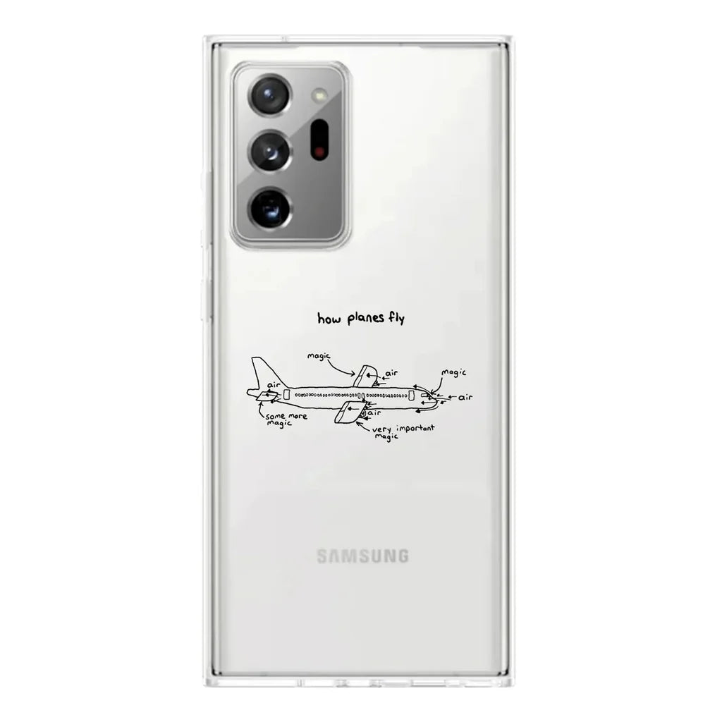 How Planes Fly Transparent Silicone Samsung Case