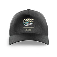 Thumbnail for Cessna A185F Skywagon design on black printed hat