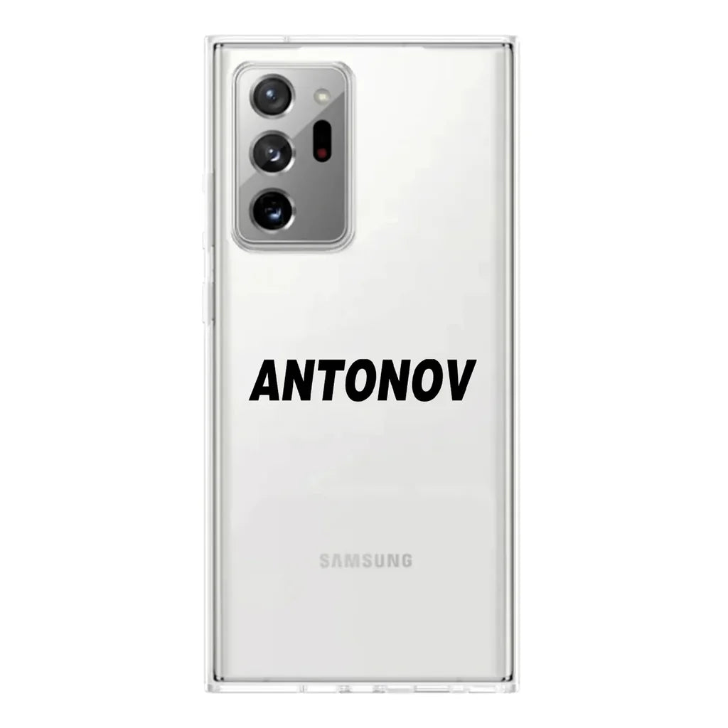 Antonov & Text Transparent Silicone Samsung S & Note aviation themed transparent Samsung Galaxy S/Note case for Samsung Galax.