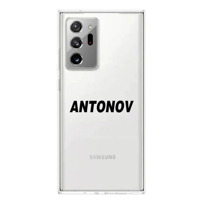 Antonov & Text Transparent Silicone Samsung S & Note aviation themed transparent Samsung Galaxy S/Note case for Samsung Galax.