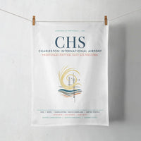 Thumbnail for Charleston International Airport (CHS) design on white towel