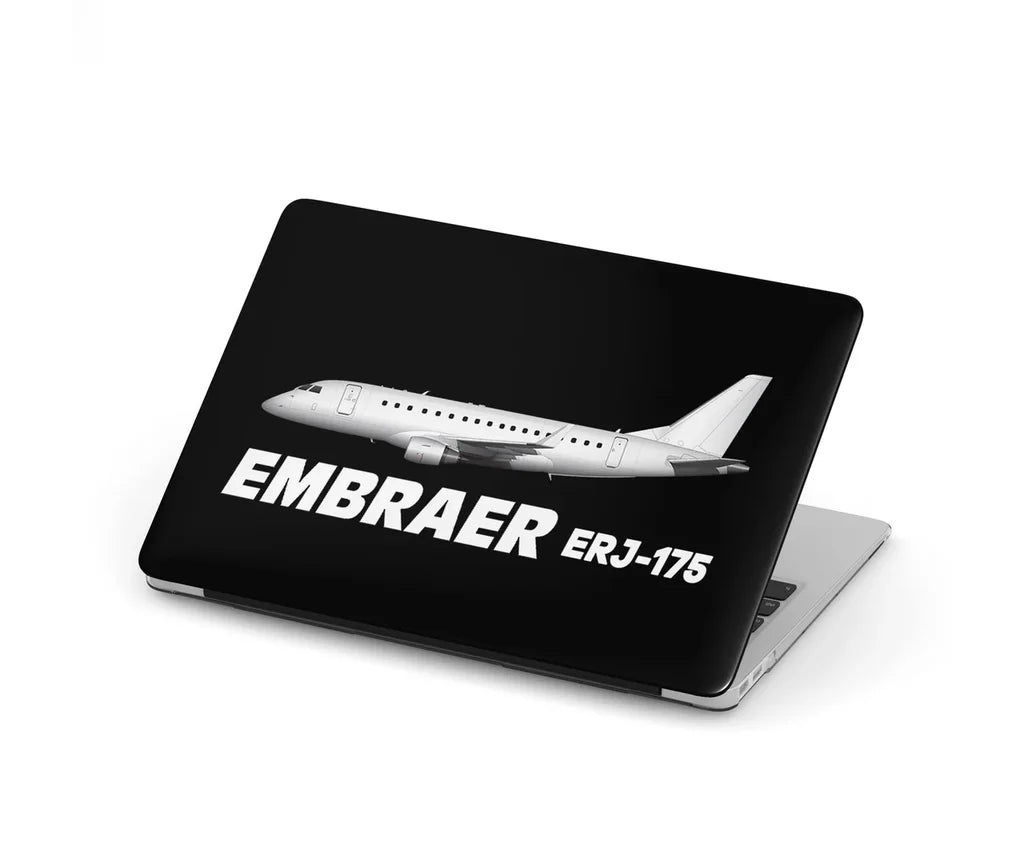 The Embraer ERJ-175 aviation print MacBook case, fits MacBook.