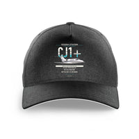 Thumbnail for Cessna Citation CJ1+ design on black printed hat