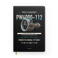 Thumbnail for PW4000-112 design on black notebook