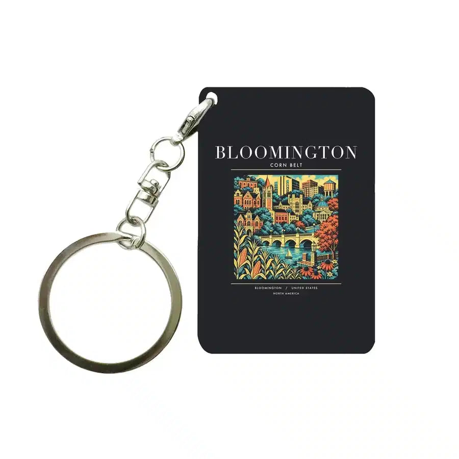 BLOOMINGTON - Poster - Key Chain - Black