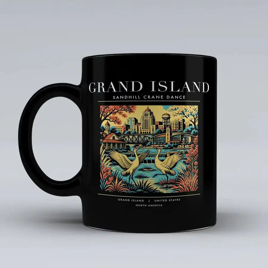 GRAND ISLAND - Poster - Mug - Black