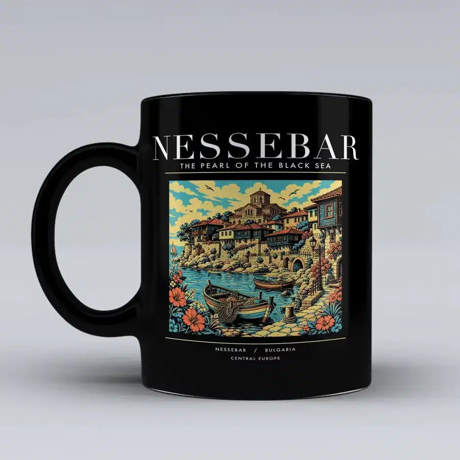 NESSEBAR - Poster - Mug - Black