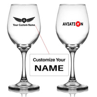 Thumbnail for Customisable Aviation Wine Glass