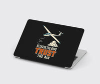 Thumbnail for Release The Rope Trust The Air design on black MacBook case
