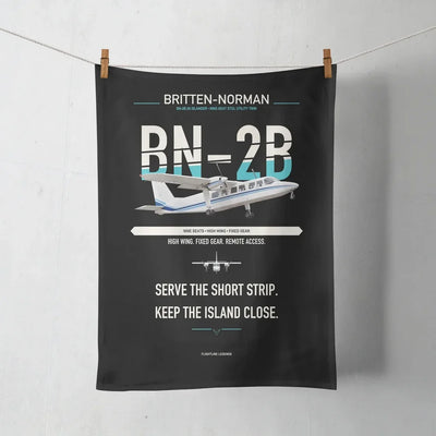 Britten-Norman BN-2B-26 Islander design on black towel