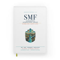 Thumbnail for Sacramento International Airport (SMF) design on white notebook