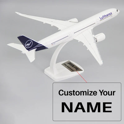 Side view of Lufthansa Airline Airbus A350-900 Airplane Model(1/200 Scale) aviation special-edition big-scale model aircraft.