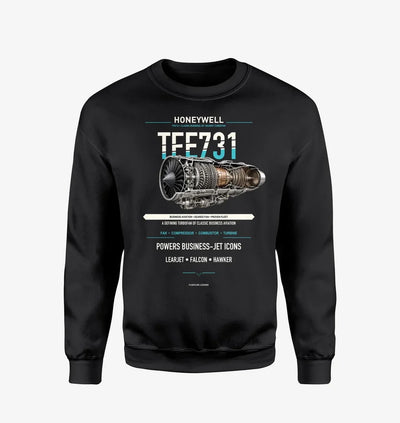 TFE731 design on black sweatshirt