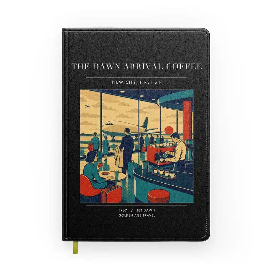 VINTAGE G4310 - The Dawn Arrival Coffee - Designed Notebooks design on black