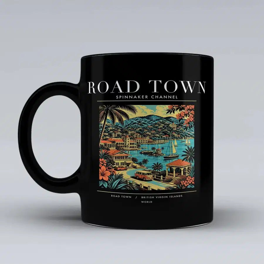 ROAD TOWN - Poster - Mug - Black