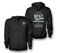 Thumbnail for Nord 262A design on black zipped hoodie
