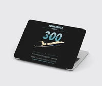 Thumbnail for Bombardier Challenger 300 design on black MacBook case