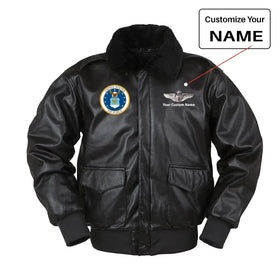 US Air Force Main Patch Leather Bomber Jackets