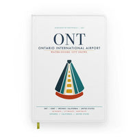Thumbnail for Ontario International Airport (ONT) design on white notebook