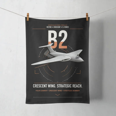 Handley Page Victor B2 design on black towel