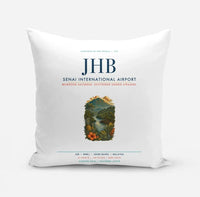 Thumbnail for Senai International Airport Johor Bahru (JHB) design on white pillow