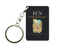 Thumbnail for Ercan International Airport (ECN) design on black key chain