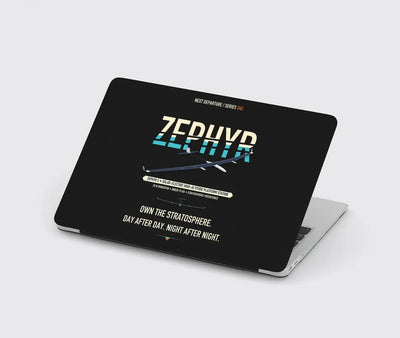 Airbus Zephyr S design on black MacBook case