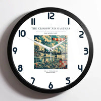 Thumbnail for VINTAGE G4109 - The Crosswind Masters - Designed Wall Clocks design on white framed