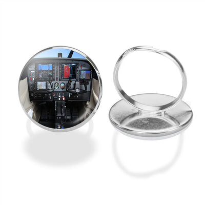 Cessna 172 Cockpit aviation ring in stainless steel.
