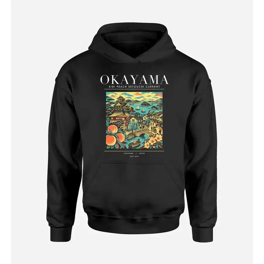 OKAYAMA - Poster - Premium Hoodie - Black